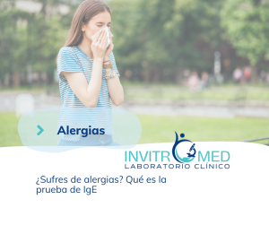 ¿Sufres de alergias? Qué es la prueba de IgE